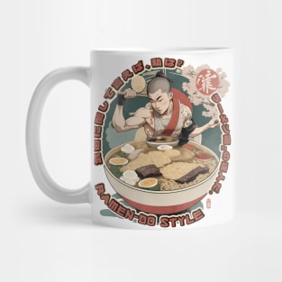 Martial Arts Ramen Noodles Fusion Shaolin Monk Mug